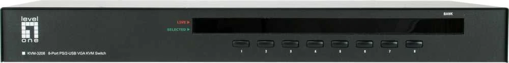 Level One Carruzzo LevelOne KVM-3208 KVM jungiklis Stovo montavimas Juoda