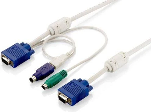 Level One LevelOne ACC-2103 KVM kabelis 5 m Balta