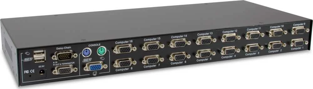Level One Carruzzo LevelOne KVM-3216 KVM jungiklis Stovo montavimas Juoda