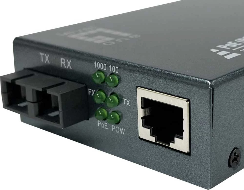 Šakotuvas Level One Carruzzo LevelOne GVT-2013 tinklo medijos keitiklis 1000 Mbit/ai 850 nm Keli režimai Pilka