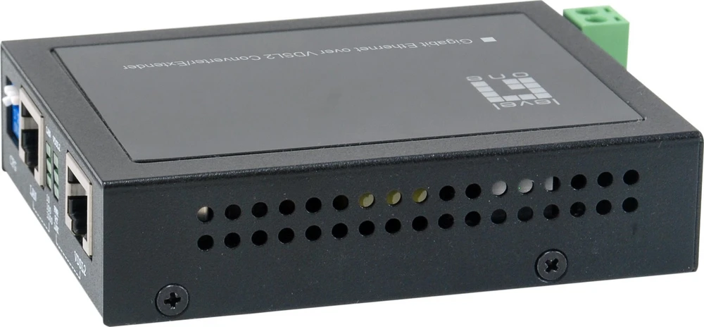 Level One Carruzzo LevelOne VDS-2201 tinklo medijos keitiklis 1000 Mbit/ai Juoda