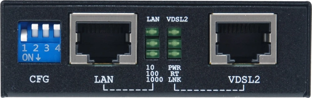 Level One Carruzzo LevelOne VDS-2201 tinklo medijos keitiklis 1000 Mbit/ai Juoda