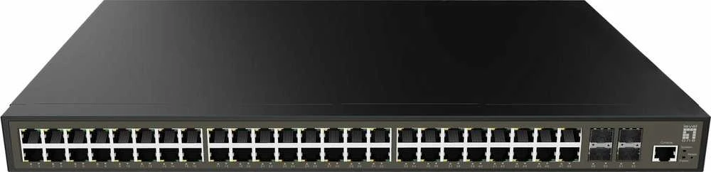 Šakotuvas Level One Carruzzo LevelOne GEL-5271 tinklo komutatorius Valdomas L2+ Gigabit Ethernet (10/100/1000) 1U Juoda