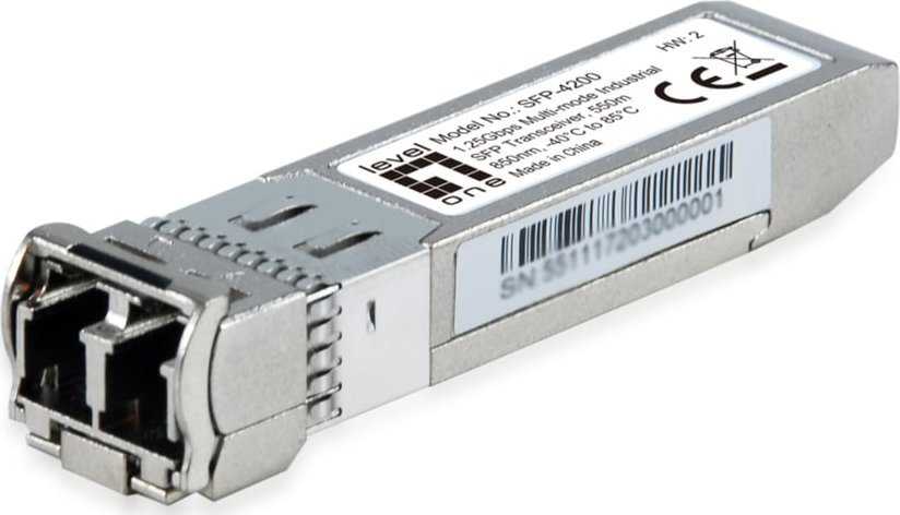 Level One „LevelOne SFP“ modulis „LevelOne SFP-4200“ tinklo siųstuvo-imtuvo modulis, šviesolaidinis, 1250 Mbit/s, 850 nm