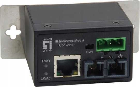Level One Carruzzo LevelOne IEC-4301 tinklo medijos keitiklis 100 Mbit/ai Vienas režimas Juoda