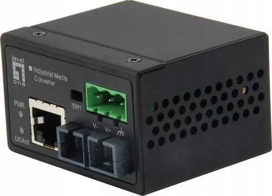 Level One Carruzzo LevelOne IEC-4301 tinklo medijos keitiklis 100 Mbit/ai Vienas režimas Juoda