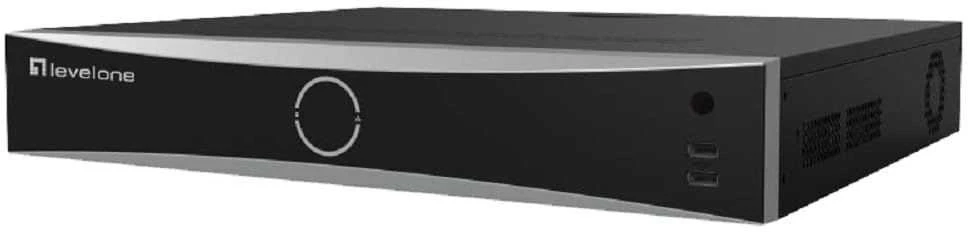 „Level One NVR-0411“ 32 kanalų „PoE H.265“ tinklo vaizdo įrašymo įrenginys, 10 TB