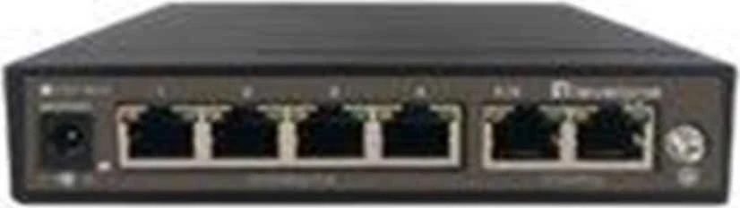 Šakotuvas Level One Carruzzo LevelOne FEP-0631 tinklo komutatorius Fast Ethernet (10/100) Maitinimas per Eternetą (PoE) Juoda