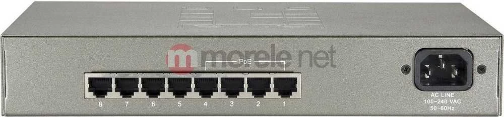 Šakotuvas Level One Carruzzo LevelOne FEP-0812 tinklo komutatorius Fast Ethernet (10/100) Maitinimas per Eternetą (PoE) Juoda