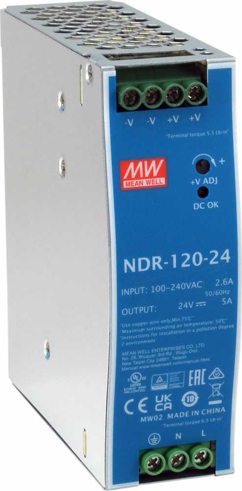 Level One Carruzzo LevelOne POW-2442 maitinimo blokas 120 W Mėlyna, Sidabras