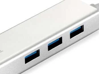 Level One USB šakotuvas LevelOne 1x RJ-45 + 3x USB-A 3.0 (USB-0504)