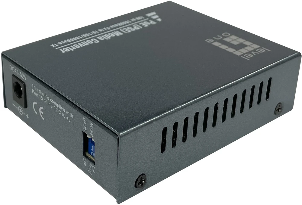 Level One „LevelOne“ medijos keitiklis RJ45->SC GE SM PoE 30W 1310nm 20km