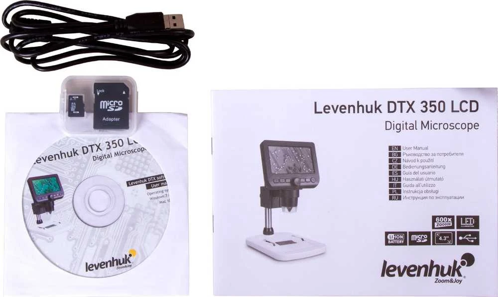 Skaitmeninis mikroskopas Levenhuk DTX 350 LCD 20x-600x