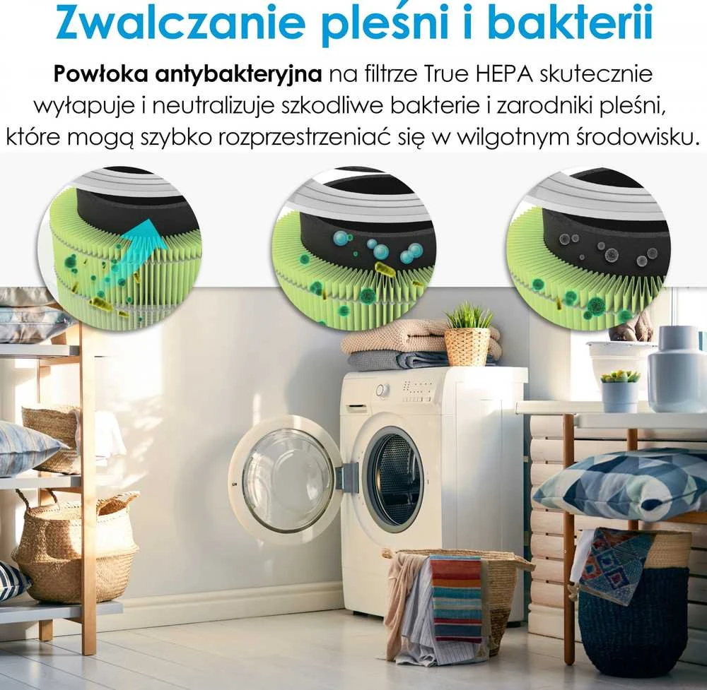 Levoit Core300-RF-MB – filtrų bakterijos ir virusinės pro Core300S ir Core300
