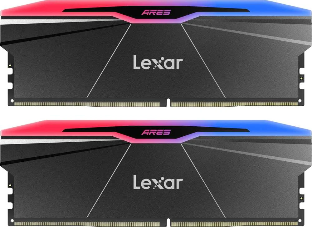 Lexar ARES RGB DDR5 operatyvioji atmintis su LED apšvietimu