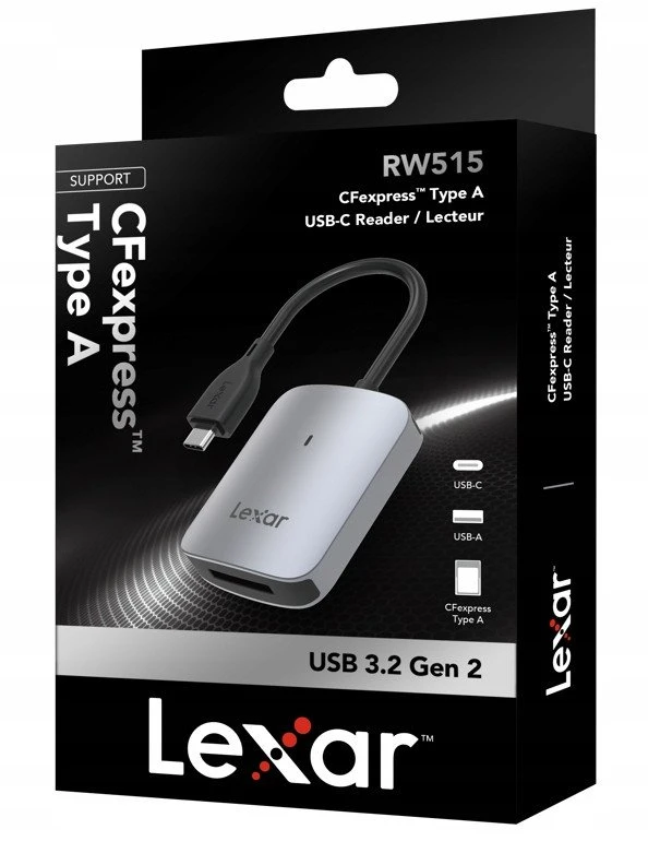 Skaitytuvas Lexar Lexar Cardreader CFexpress Type A (LRW515U) USB 3.2 Gen 2 / USB-C Reader