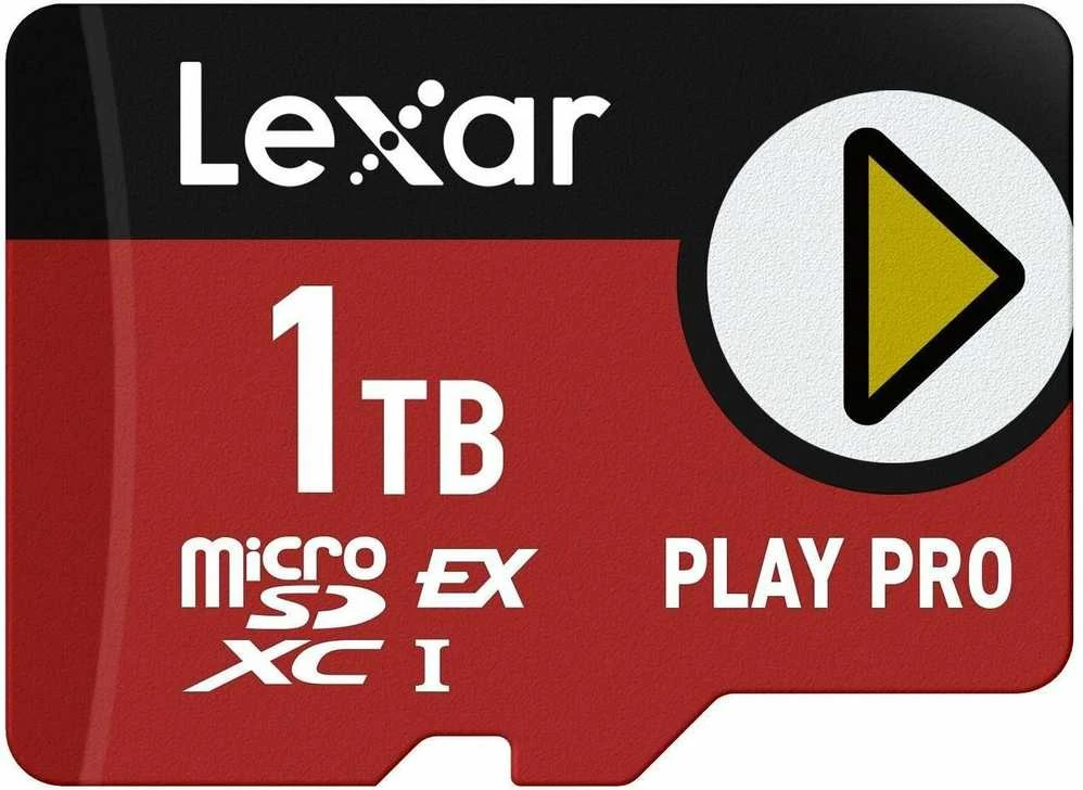 Atminties kortelė „Lexar 1TB Micro SDXC Express PLAY Pro 7.1 UHS-I C10 U3 V30“ atmintis