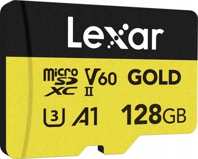 Atminties kortelė LEXAR MICROSD GOLD UHS-II, R280/W100 C10/A1/U3 (V60) 128 GB