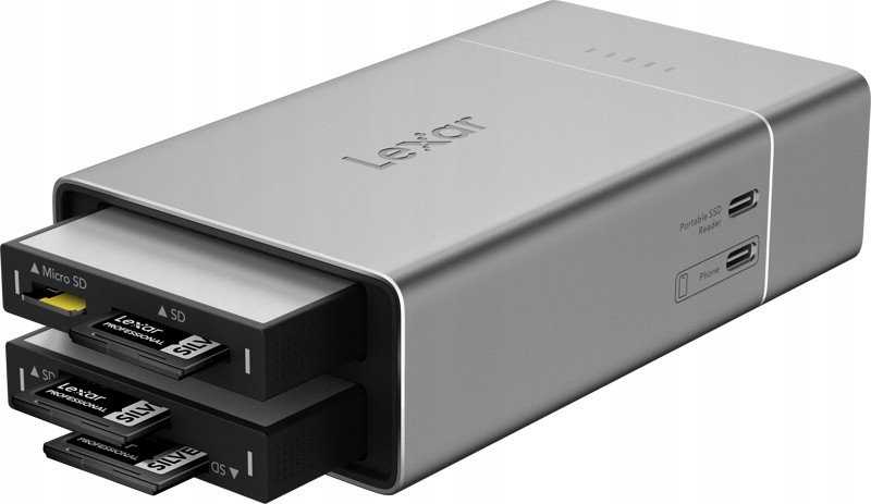Šakotuvas Stacja/replikator Lexar Professional Workflow Go WF600 (LPWF600N-1ANGL)
