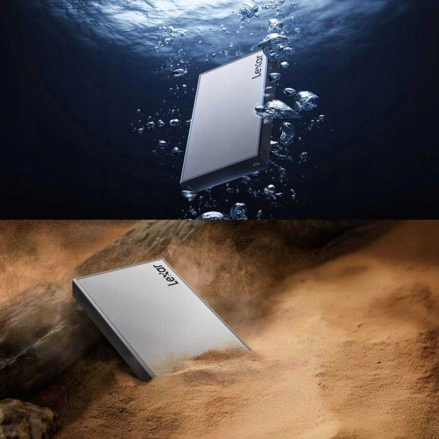 Lexar Professional Workflow nešiojamas SSD, iki R2000/W2000, IP68, 2TB