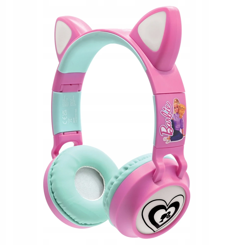 Lexibook,Barbie „Lexibook“ – „Barbie“ „Bluetooth“ ausinės su šviesa (HPBTKTBB)