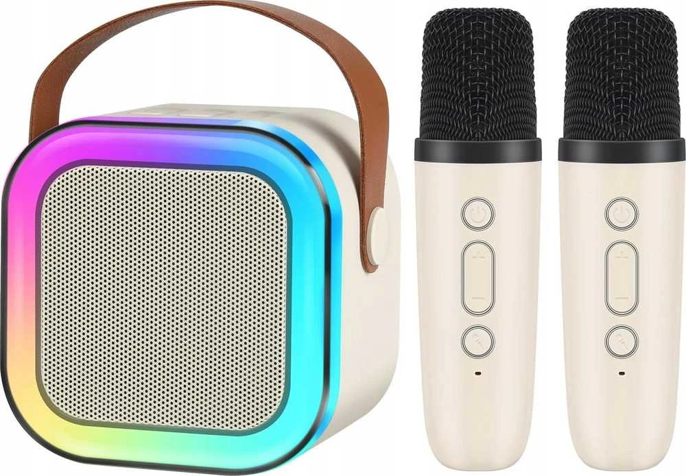 Garsiakalbis Lexibook PRZENOŚNY Rinkinys KARAOKE Nešiojama kolonėlė Bluetooth RGB DWA MIKROFONY USB MINI JACK