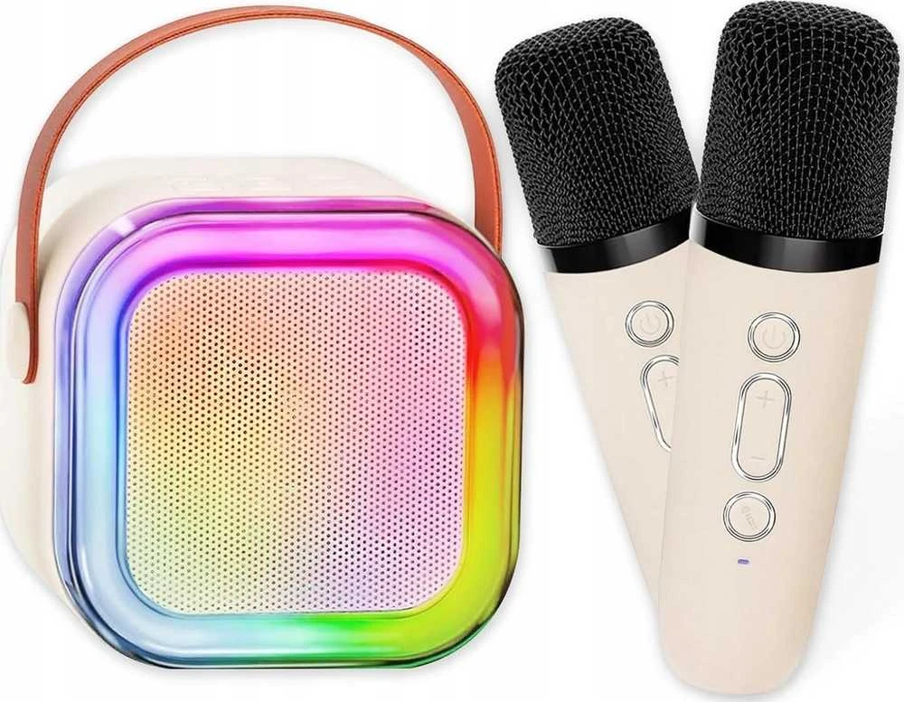 Garsiakalbis Lexibook PRZENOŚNY Rinkinys KARAOKE Nešiojama kolonėlė Bluetooth RGB DWA MIKROFONY USB MINI JACK
