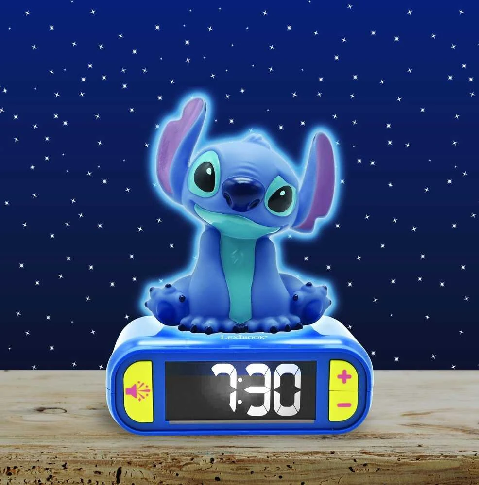 Lexibook Skaitmeninis žadintuvas su Stitch 3D naktiniu apšvietimu