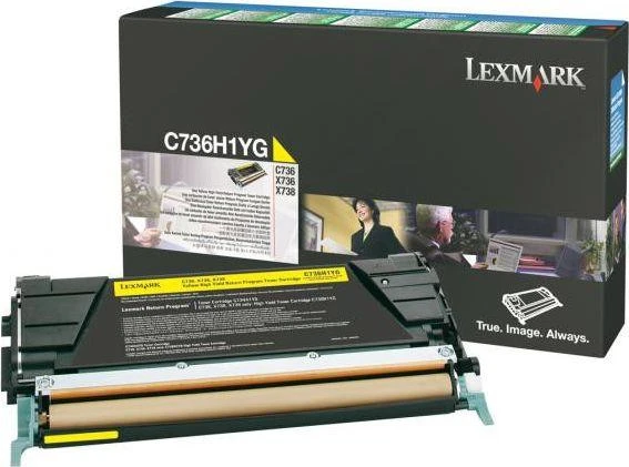 Lexmark C736H1YG kasetė, Geltona, 10000 puslapių
