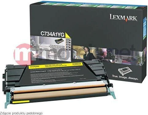 Lexmark X748H3YG kasetė, Geltona, 10000 puslapių