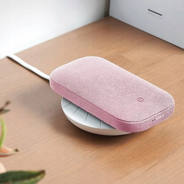 Lexon Powersound belaidė išorinė baterija 5000 mAh su „Bluetooth“ garso kalba, rožinė, LA128P