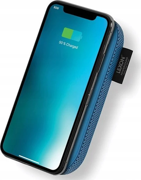 Lexon Powersound 5000 mAh belaidis išorinis akumuliatorius su „Bluetooth“ garsiakalbiu, tamsi mėlynas LA128DB