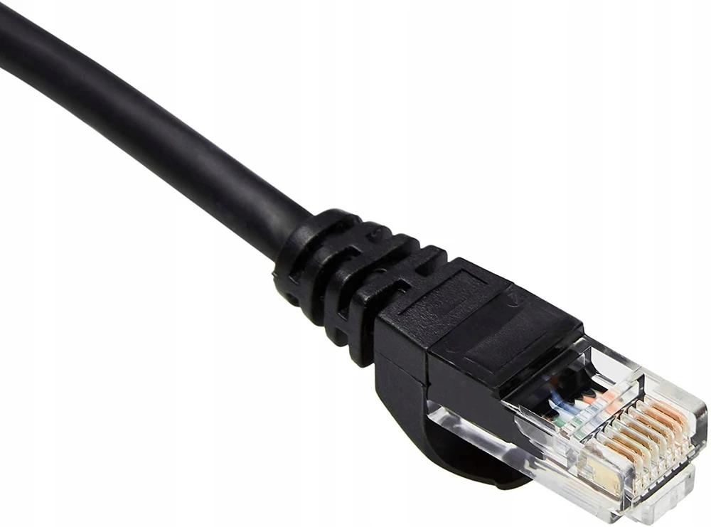 LTC 8P8C CAT6e UTP tinklo jungiamasis kabelis (patchcord) 0,5m juodas