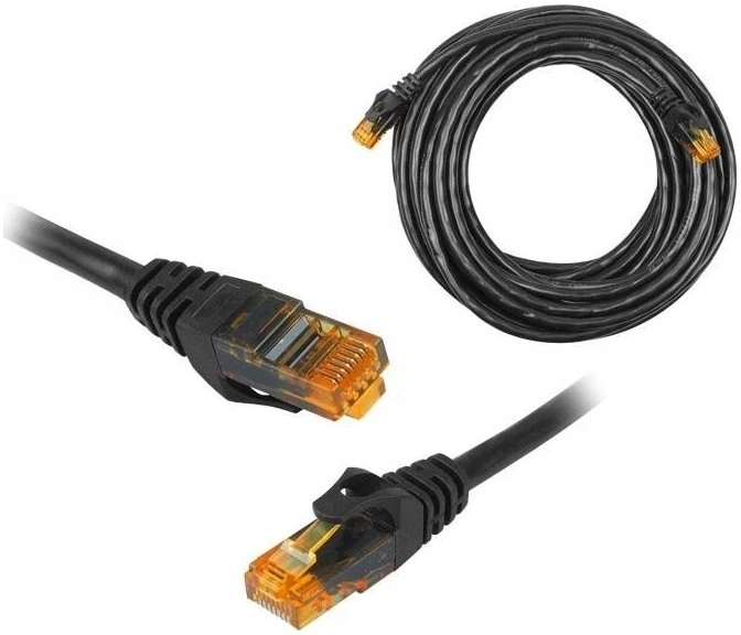 LTC 8P8C CAT6e UTP tinklo kabelis (patchcord) 10m juodas