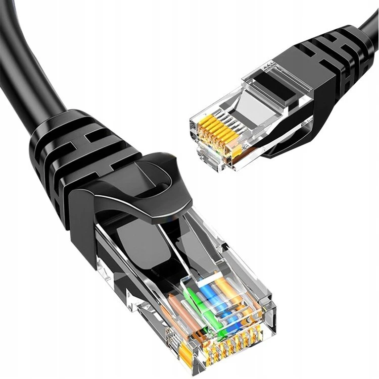 LTC 8P8C CAT6e UTP tinklo kabelis (patchcord) 10m juodas
