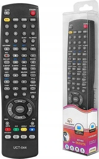 Lamex Lexton televizoriaus nuotolinio valdymo pultas Universalus LCD / LED televizoriaus nuotolinio valdymo pultas Manta UCT-044