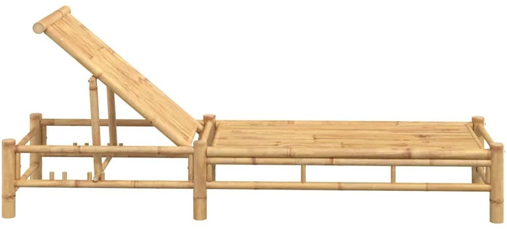 Saulės gultas, 55x199x30 cm, bambukas
