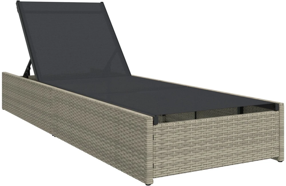 Saulės gultas Smėlio 200.5 x 70 x 75 cm poliratanas
