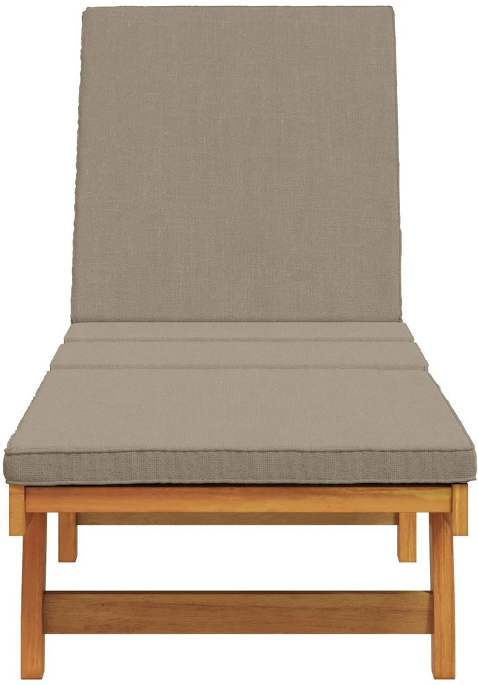 Saulės gultas Ruda 199 x 63 x 85 cm Kietos akacijos mediena