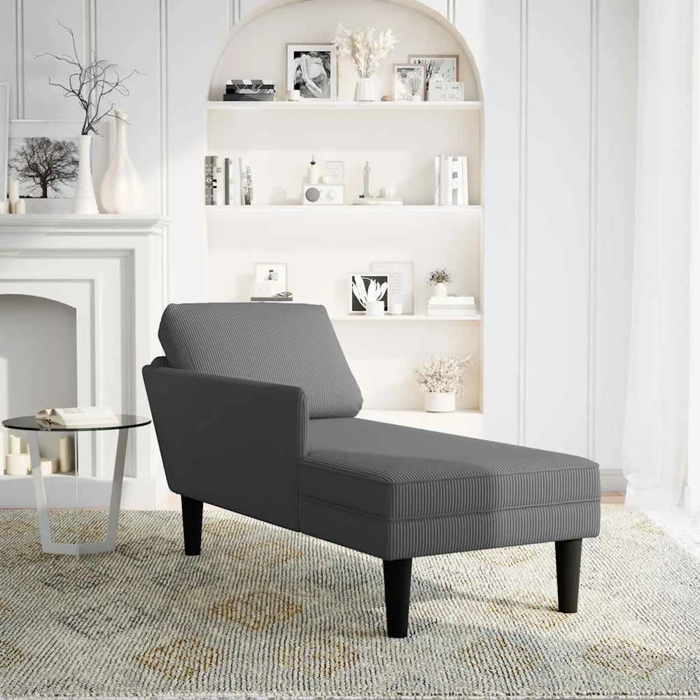 Poilsio sofa su pagalvės tamsiai pilkos spalvos velveto audinys