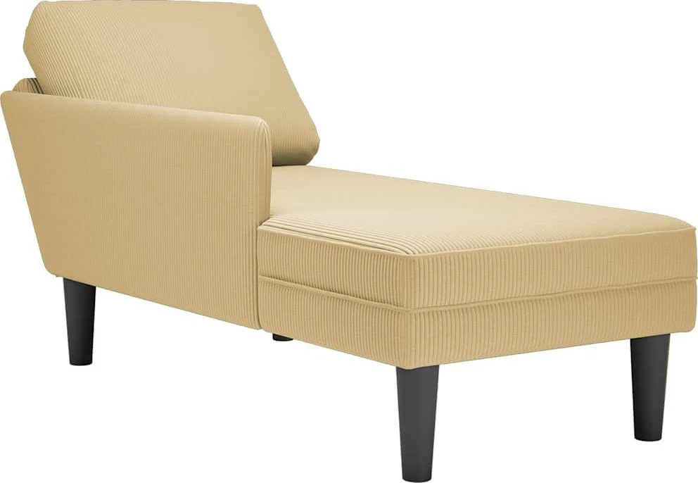 Sofa Chaise Lounge su pagalve pilkai žalia velveto audinys