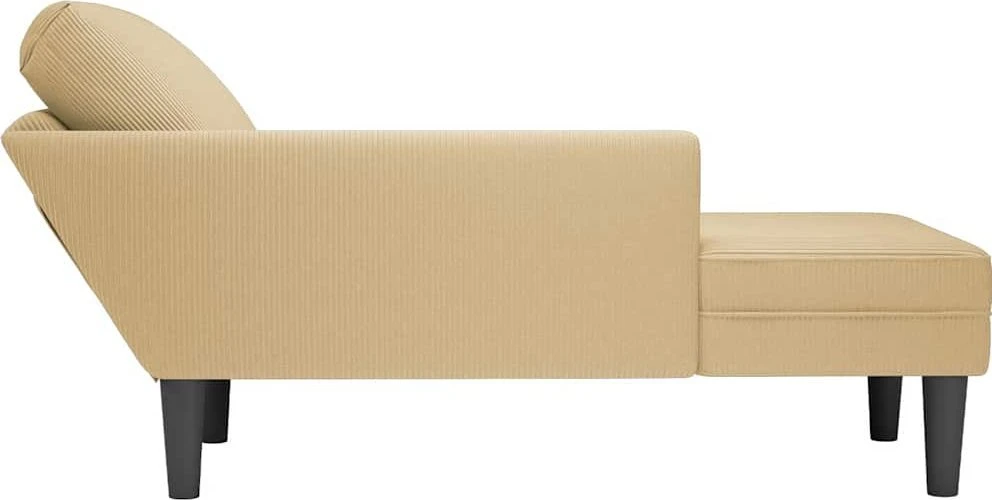 Sofa Chaise Lounge su pagalve pilkai žalia velveto audinys
