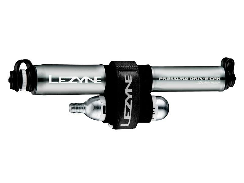 Lezyne rankinio siurblio slėgio pavara CFH HP 120psi metalinė CO2 žarna + 1x dujų kasetė 16g grafitas (LZN-1-C2-PRCFH-V219)