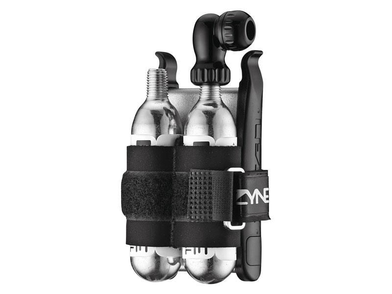 Lezyne Twin Kit Co2 dviračio pompa su remonto rinkiniu