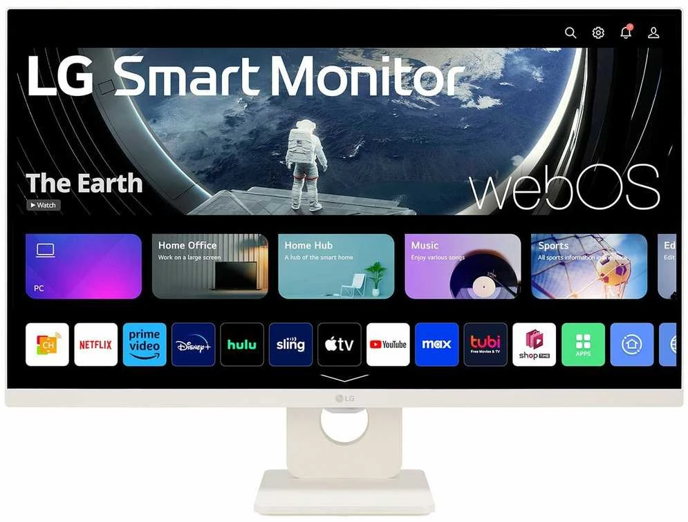 Monitorius LG MT IPS LCD LED 27" 27U511SA-W - IPS panelė, 1920x1080, 100Hz, HDMI, USB, webOS SMART