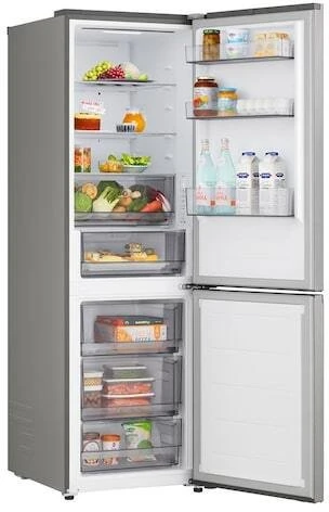 LG Šaldytuvas | GBBSJ1CCPY | Energy efficiency class C | Free standing | Combi | Height 186 cm | Šaldytuvas net capacity 220 L | Šaldiklis net capacity 113 L | Ekranas | 34 dB | Prime Sidabrinis