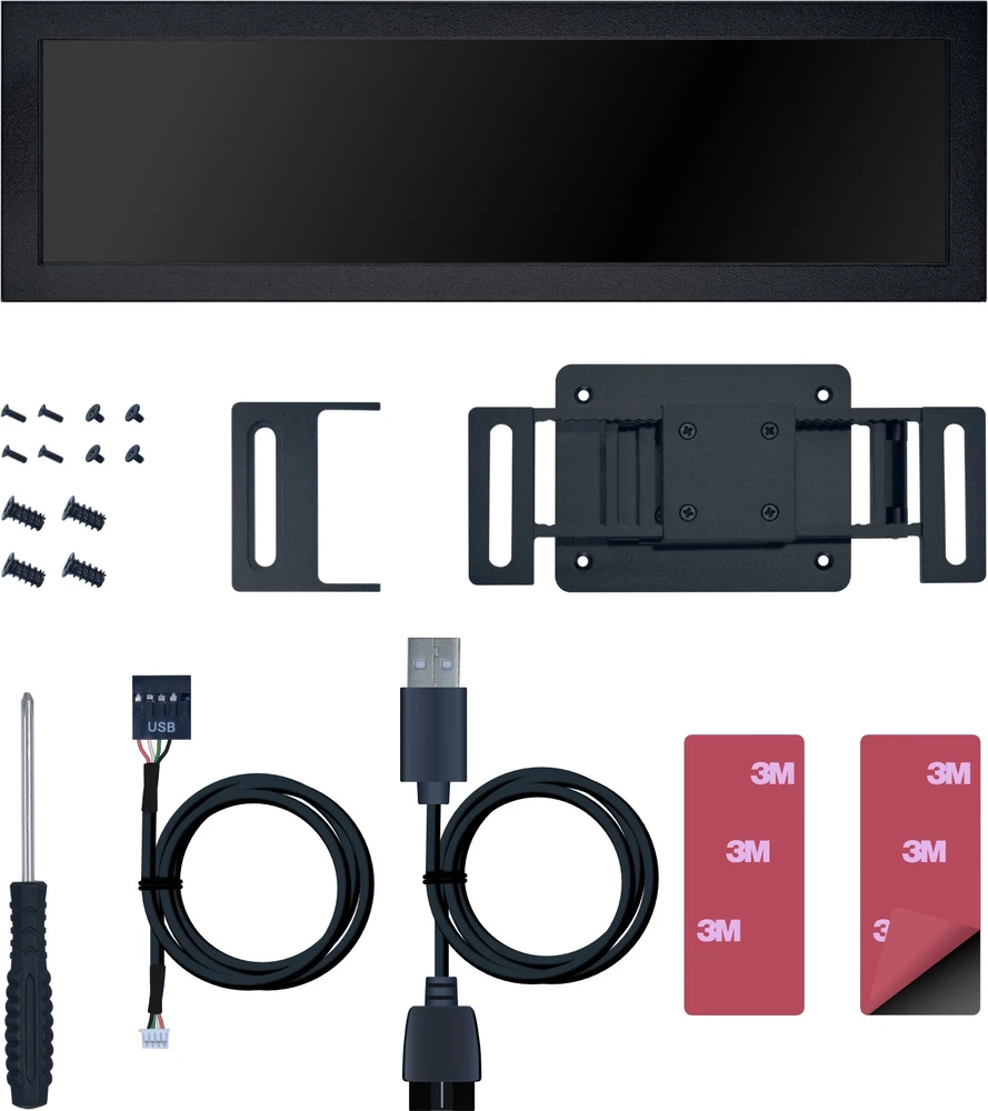 Lian Li 8.8″ Universal Screen – juodas