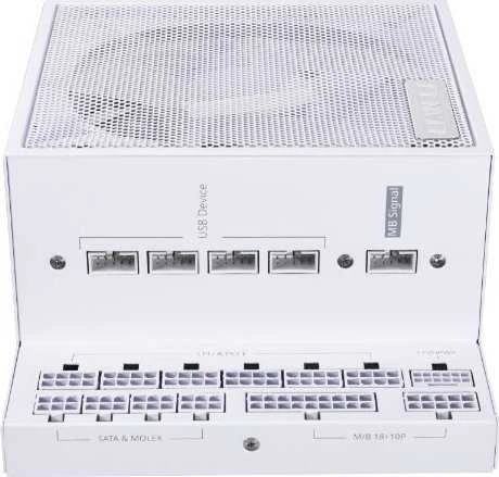 Lian Li EDGE GOLD 1000 80 PLUS Gold įkroviklis, PCIe 5.1, ATX 3.1 - 1.000 Watt, baltas, inkl. USB-Hub
