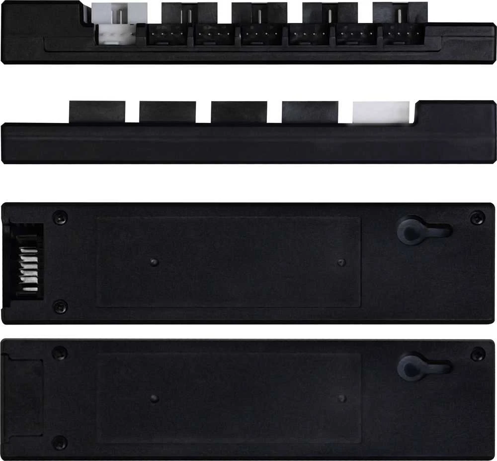 Lian Li EDGE HUB, 4x USB, 6x PWM – juodas
