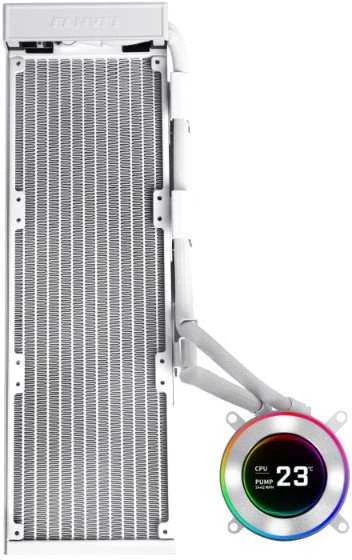 „Lian Li HYDROSHIFT II LCD-C 360“ be ventiliatoriaus ARGB AIO vandens aušinimas – kibiras